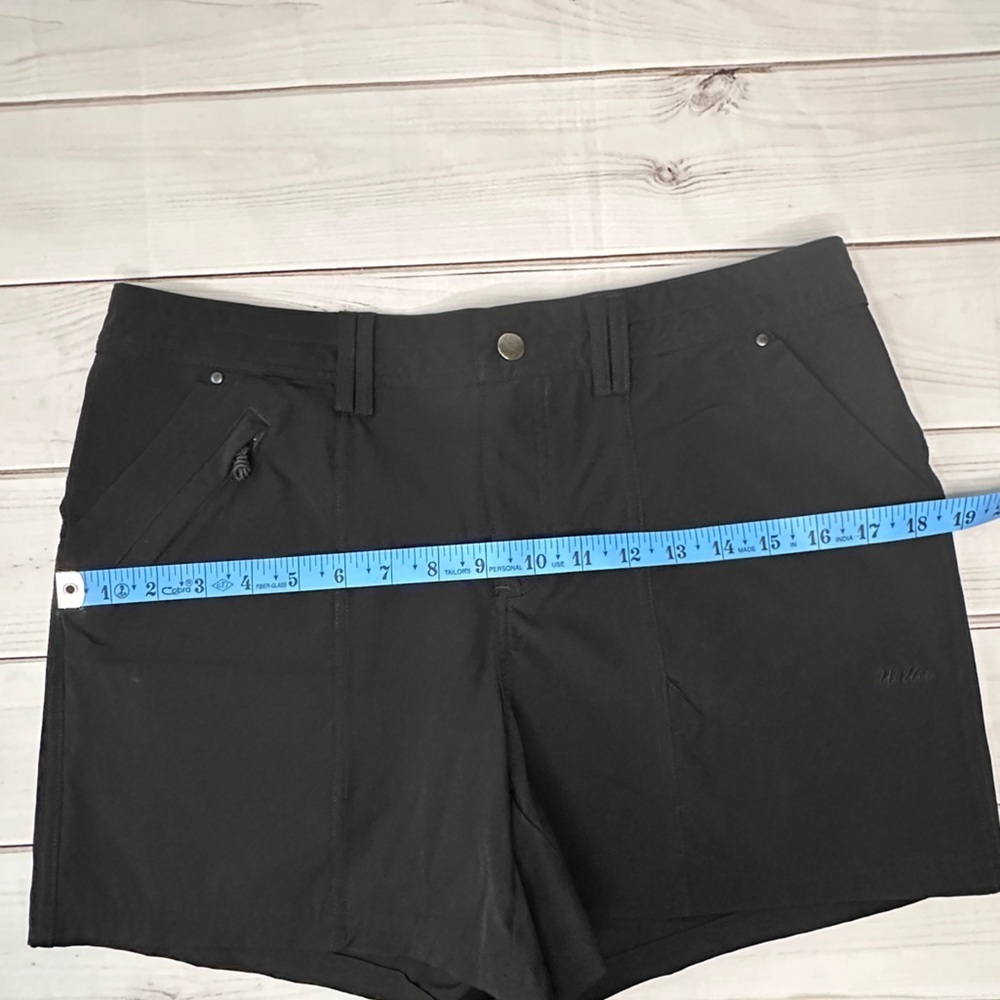 Willit Women's Size10 Black Quick-Dry Casual Golf Hiking Walking Everyday Shorts - Picture 6 of 8